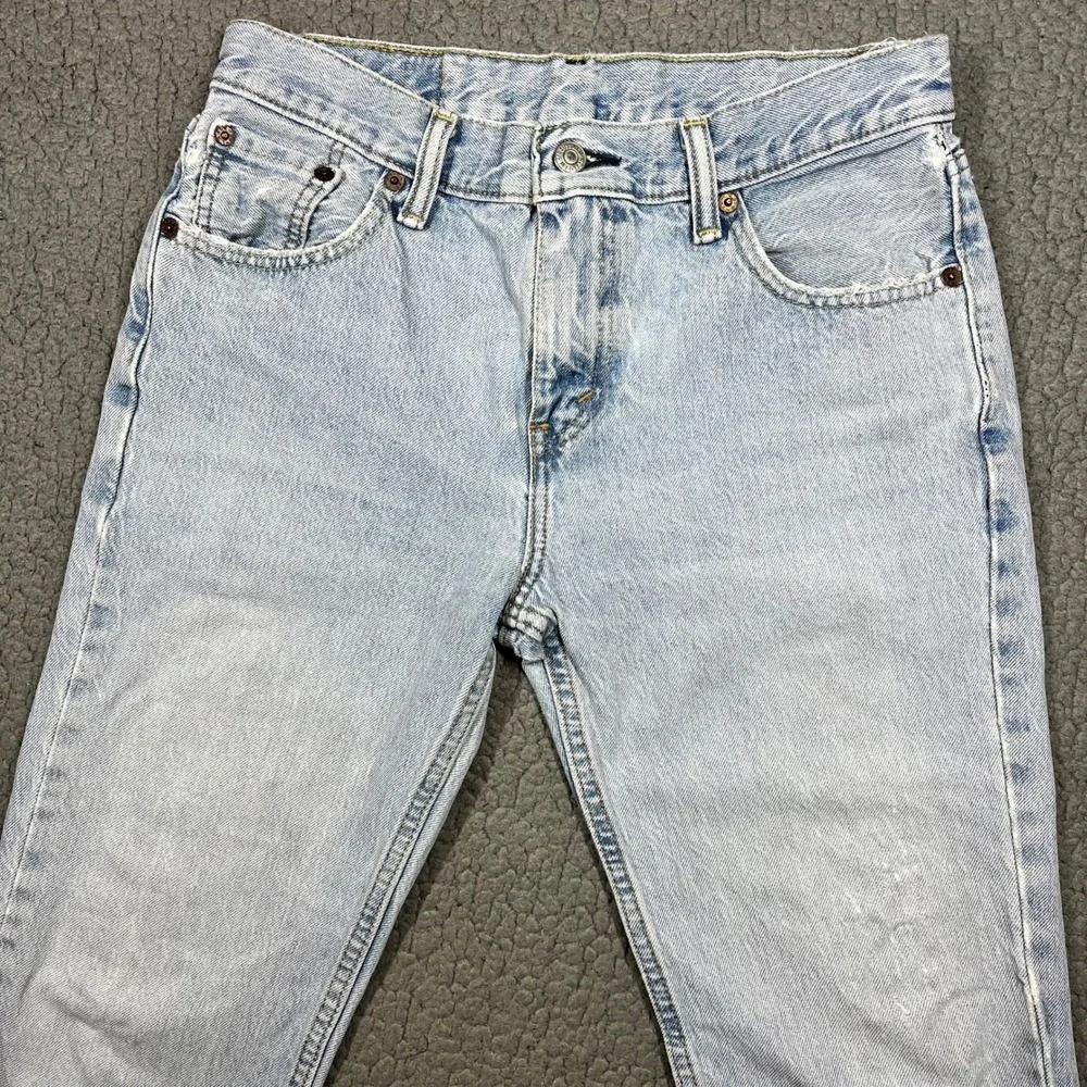 Levis 511 Slim Fit Jeans Mens W30 L30 Light Wash Blue Denim 04511-2939